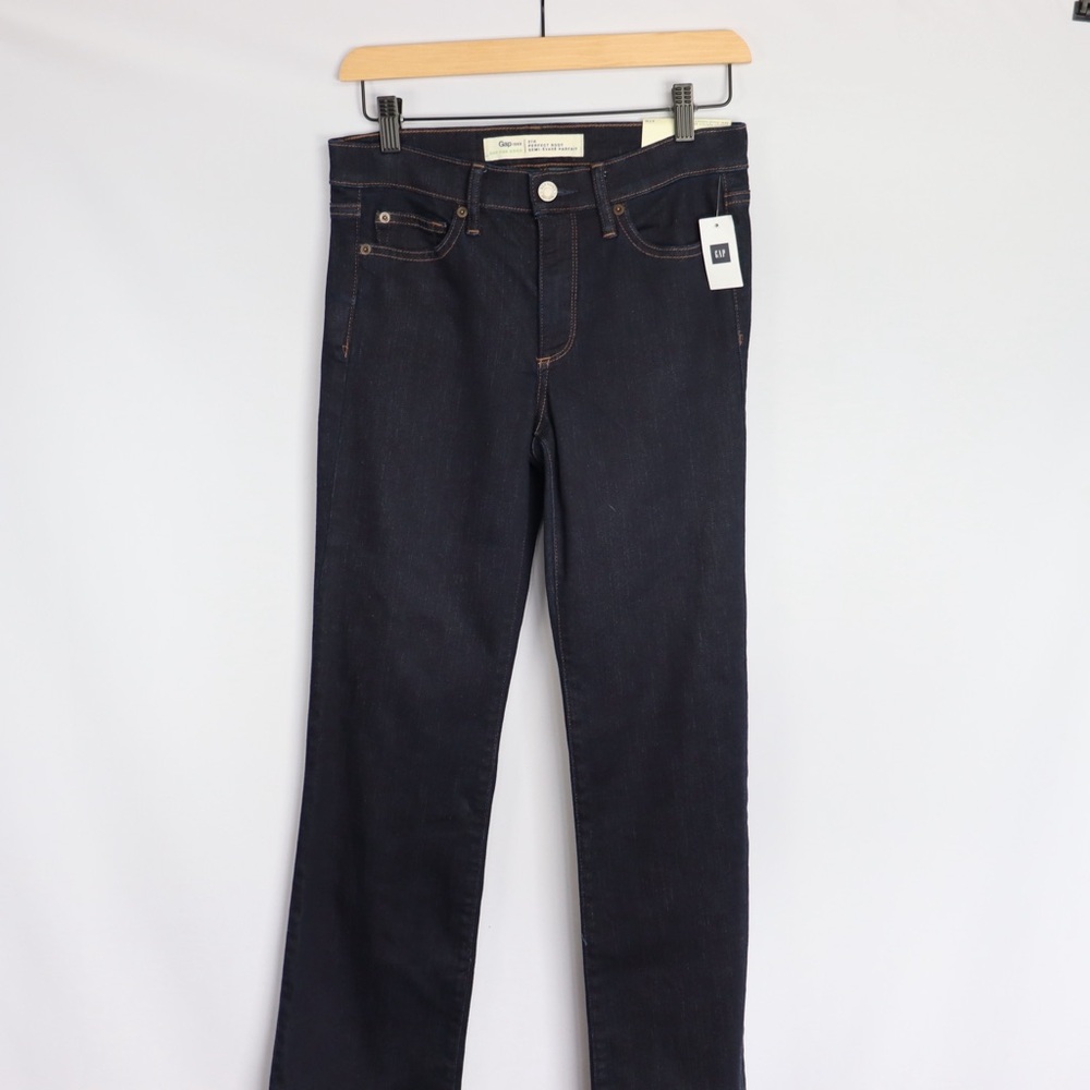 GAP Perfect Boot Jeans NWT Women’s 27R Dark Wash Bootcut Denim